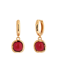 PENDIENTES VIDAL&VIDAL ZAHARA CON CORAL SINTETICO ROJO X48508                                       