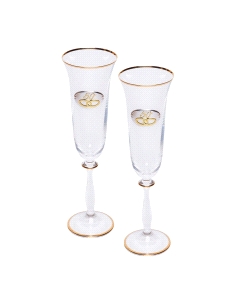 ESTUCHE COPAS CRISTAL CONMEMORATIVAS 50 ANIVERSARIO                                                 