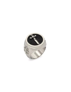 ANILLO GUESS CABALLERO REBEL KNIGHT TALLA 22 JUMR05083JWST62