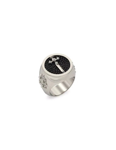 ANILLO GUESS CABALLERO REBEL KNIGHT TALLA 22 JUMR05083JWST62