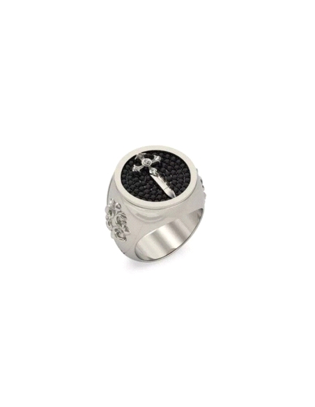 ANILLO GUESS CABALLERO REBEL KNIGHT TALLA 22 JUMR05083JWST62