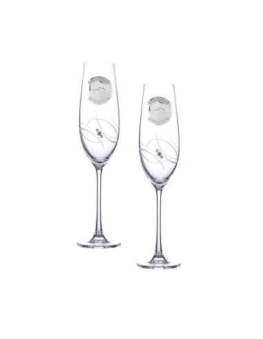 ESTUCHE COPAS CONMEMORATIVA CRISTAL ALIANZAS                                                        