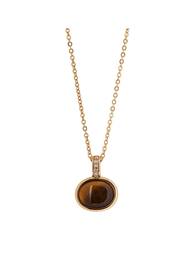 GARGANTILLA VIDAL&VIDAL FLAME CON OJO DE TIGRE MARRON X4832840                                      
