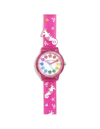 RELOJ AGATHA RUIZ DE LA PRADA GUMMY FUCSIA CABALLITO DE MAR AGR408                                  