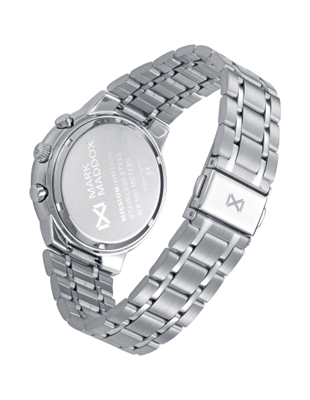 RELOJ MARK MADDOX CABALLERO CRONOGRAFO ACERO Y ALUMINIO HM1036-37                                   
