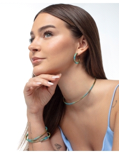 PENDIENTES VICEROY ACERO ARO ENROSCADO, COLECCION LAURA ESCANES 2