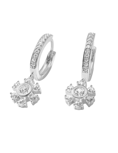 PENDIENTES MURAT PLATA WINTER CRYSTAL                                                               