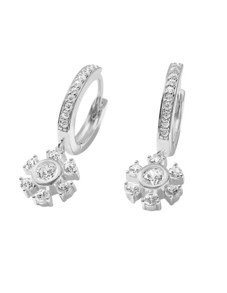 PENDIENTES MURAT PLATA WINTER CRYSTAL                                                               