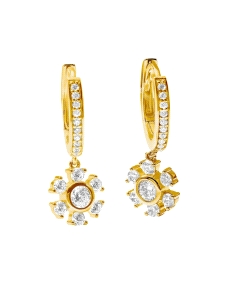 PENDIENTES MURAT PLATA WINTER CRYSTAL ARO ORO                                                       