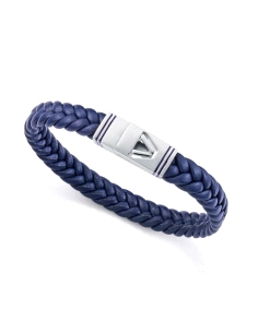PULSERA VICEROY CABALLERO ACERO Y PIEL AZUL 14330P01013                                             