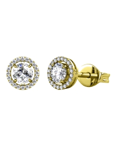 PENDIENTES PLATA BRIZZLING CON DIAMANTE MOISSANITA                                                  