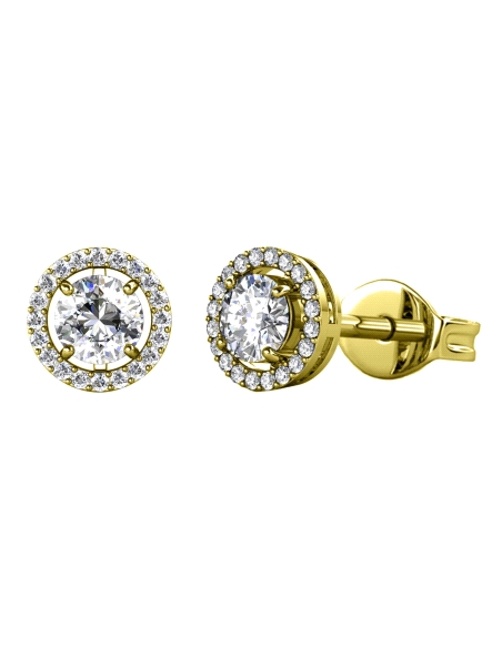 PENDIENTES PLATA BRIZZLING CON DIAMANTE MOISSANITA                                                  
