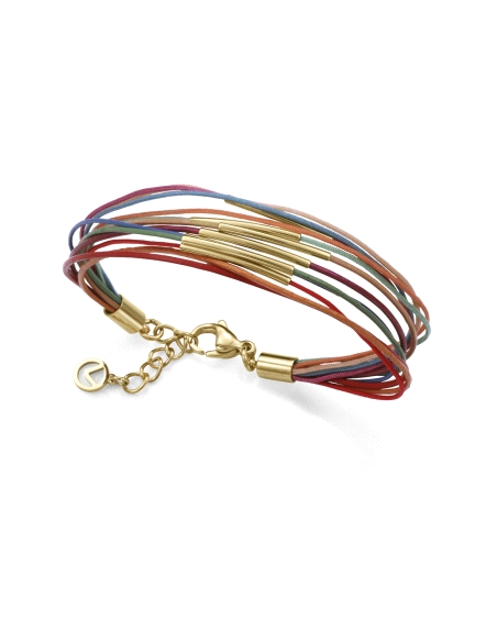 PULSERA VICEROY ACERO SEÑORA IP DORADO PIEL Y CORDON 14363P01019                                    