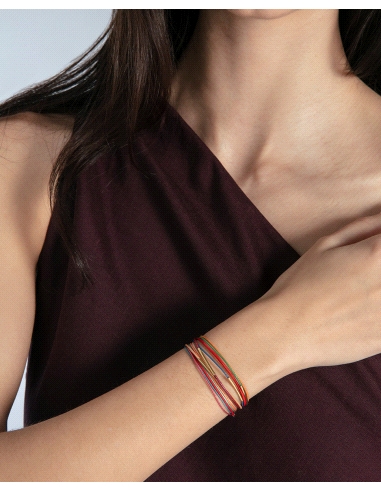 PULSERA VICEROY ACERO SEÑORA IP DORADO PIEL Y CORDON 14363P01019                                    