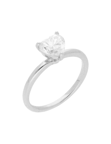 ANILLO BRIZZLING PLATA CON DIAMANTE MOISSANITA TALLA 14 BMR2013.14                                  
