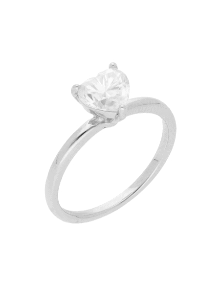 ANILLO BRIZZLING PLATA CON DIAMANTE MOISSANITA TALLA 14 BMR2013.14                                  