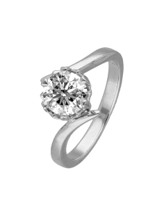 ANILLO BRIZZLING PLATA CON DIAMANTE MOISSANITA TALLA 14 BMR237.14                                   