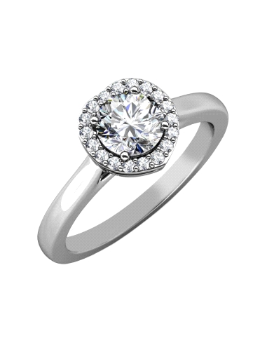 ANILLO BRIZZLING PLATA CON DIAMANTE MOISSANITA TALLA 16 BMR002.16                                   