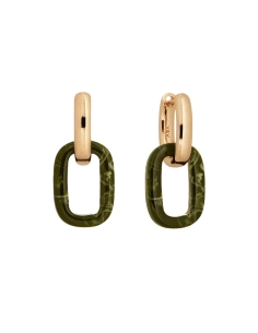 PENDIENTES VIDAL&VIDAL GARDEN CON ACETATO Y RESINA VERDE G4245                                      