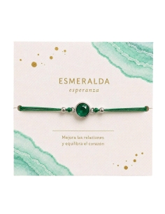 PULSERA THAIBA PLATA ESMERALDA                                                                      