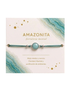 PULSERA THAIBA PLATA AMAZONITA                                                                      
