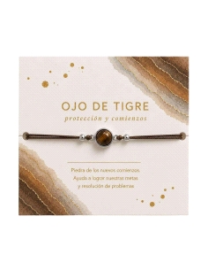 PULSERA THAIBA PLATA OJO DE TIGRE                                                                   