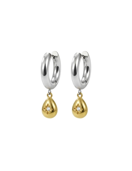 PENDIENTES LOTUS STYLE SEÑORA BICOLOR LAGRIMA LS2780-4/3                                            