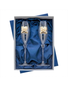 ESTUCHE COPAS CONMEMORATIVAS CRISTAL 50 ANIVERSARIO