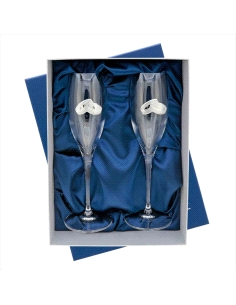 ESTUCHE COPAS CONMEMORATIVAS CRISTAL ALIANZAS