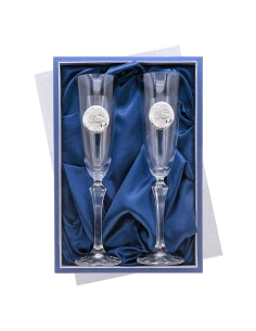 ESTUCHE COPAS CONMEMORATIVAS CRISTAL ALIANZAS