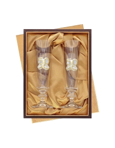 ESTUCHE COPAS CONMEMORATIVAS CRISTAL 50 ANIVERSARIO