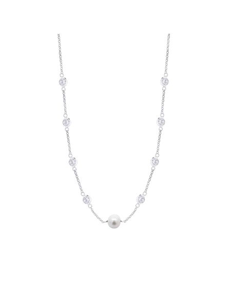 GARGANTILLA LOTUS SILVER SEÑORA PERLAS LP3922-1/1                                                   