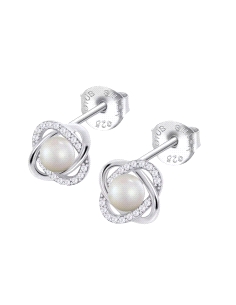 PENDIENTES LOTUS SILVER SEÑORA FLOR PERLAS LP3094-4/1                                               