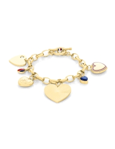 PULSERA TOMMY HILFIGER SEÑORA ACERO HEART CHARMS 2781066                                            