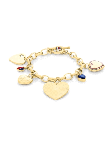 PULSERA TOMMY HILFIGER SEÑORA ACERO HEART CHARMS 2781066                                            