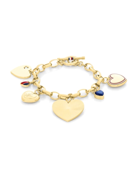 PULSERA TOMMY HILFIGER SEÑORA ACERO HEART CHARMS 2781066                                            