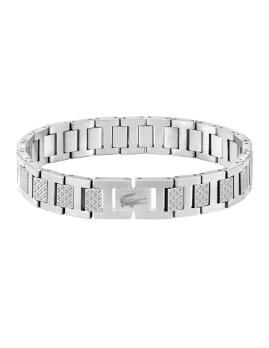 PULSERA LACOSTE CABALLERO ACERO METROPOLE 2040117