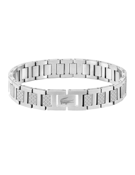PULSERA LACOSTE CABALLERO ACERO METROPOLE 2040117