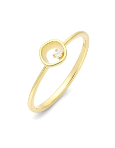 ANILLO BRIZZLING PLATA Y MOISSANITA X GRETA WAGNER TALLA 14                                         