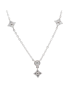 GARGANTILLA BRIZZLING PLATA Y DIAMANTE MOISSANITA BMP2050                                           