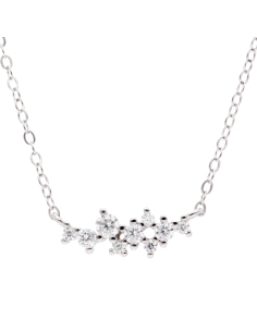 GARGANTILLA BRIZZLING PLATA Y DIAMANTE MOISSANITA BMP2054                                           