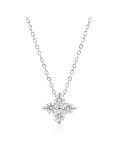 GARGANTILLA BRIZZLING PLATA Y DIAMANTE MOISSANITA BMP2063                                           