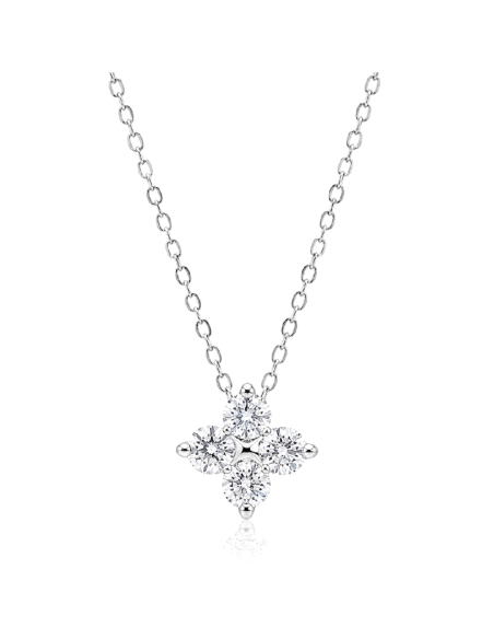 GARGANTILLA BRIZZLING PLATA Y DIAMANTE MOISSANITA BMP2063                                           
