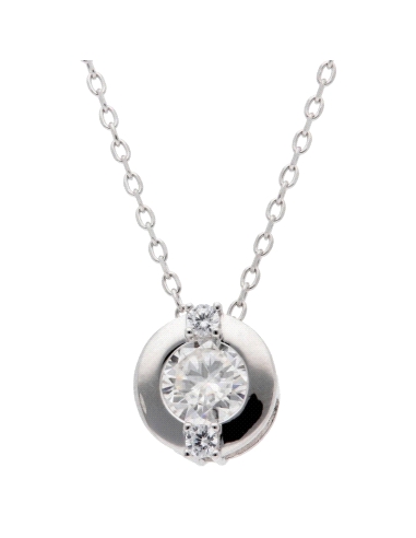 GARGANTILLA BRIZZLING PLATA Y DIAMANTE MOISSANITA BMP210                                            