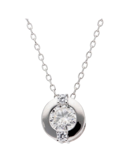 GARGANTILLA BRIZZLING PLATA Y DIAMANTE MOISSANITA BMP210                                            