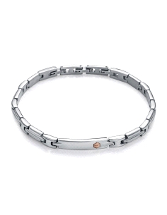 PULSERA VICEROY CABALLERO ACERO Y ORO ROSA 9K 6491P01000                                            