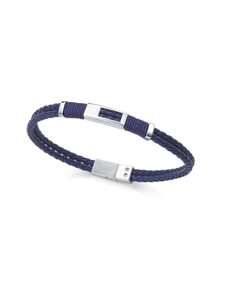 PULSERA VICEROY CABALLERO ACERO PIEL AZUL 14400P01013                                               