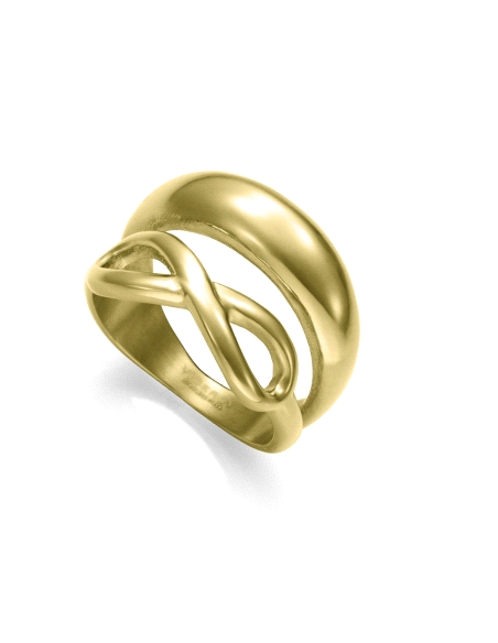 ANILLO VICEROY SEÑORA ACERO IP DORADO TALLA 12 14452A01212                                          