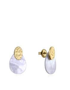 PENDIENTES VICEROY SEÑORA ACERO IP DORADO Y MADREPERLA 14079E01012                                  